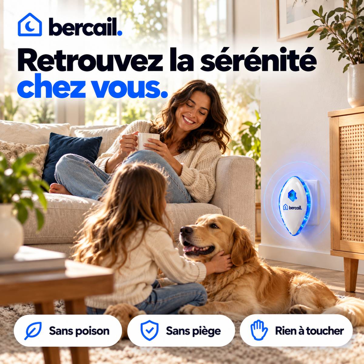 Bercail® Sérénité · Répulsif à ultrasons souris et rats