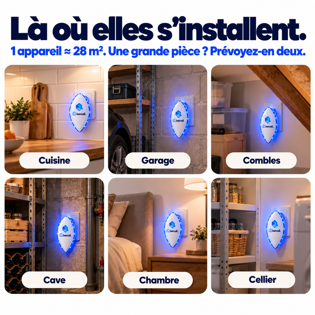 Bercail® Sérénité · Répulsif à ultrasons souris et rats
