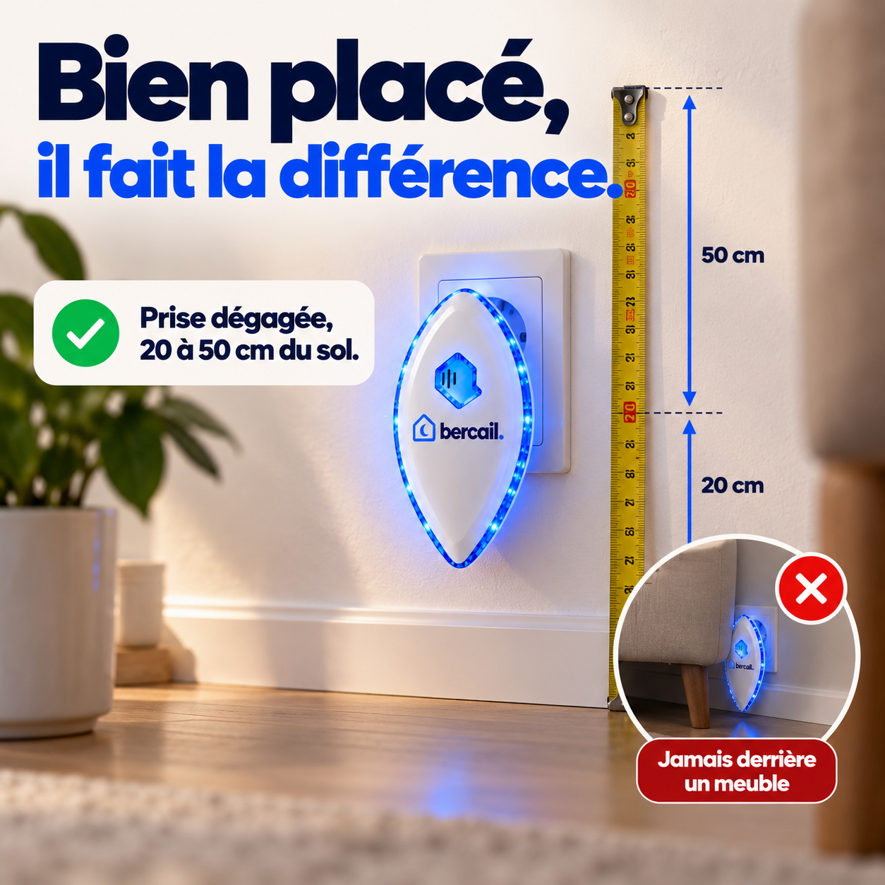 Bercail® Sérénité · Répulsif à ultrasons souris et rats
