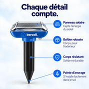 Bercail® Sentinelle - Le piquet solaire anti-taupes